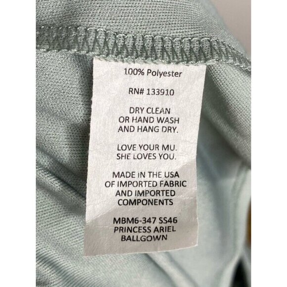 Show Me Your Mumu Womens Princess Ariel Ball Gown Skirt Blue Maxi Zipper M New - Picture 7 of 8